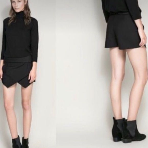 Zara Basic Slit Skort Pointed Black - Skirt/Shorts - Size XS - Picture 7 of 7